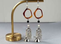 モチーフピアス241 ユーフォニアムsilver（イヤリング変更可）