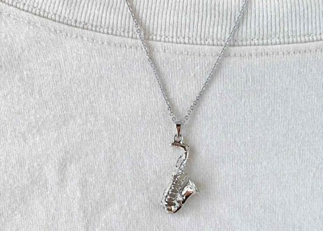 モチーフネックレス20 サックスsilver