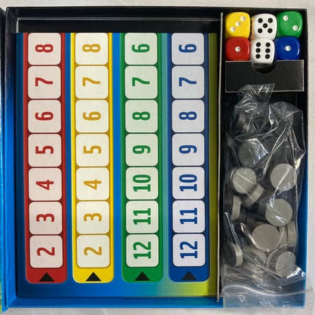 【箱正面書込 箱裏凹み有】 クウィックス デュエル (Qwixx Das Duell) / Nurnberger-Spielkarten-Verlag 海外版(日本語訳無)