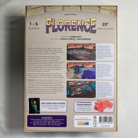 【箱凹み有】 フローレンス (Florence) / Braincrack Games 海外版(日本語訳無)