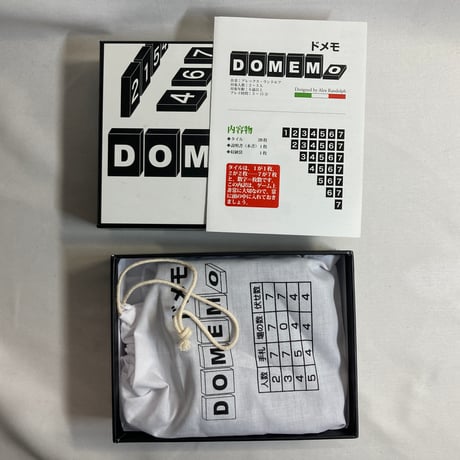 【箱汚れ有】 ドメモ 木製ピース版 (DOMEMO) / クロノス