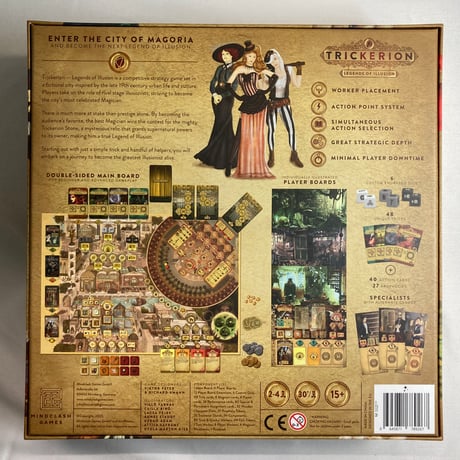 【開封済未使用】 トリッケリオン (Trickerion Legends of Illusion) / Mindclash Games 海外版(日本語訳無)