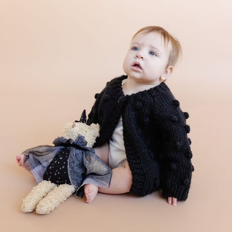 Popcorn Cardigan【Black】