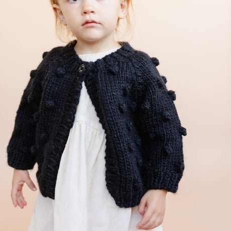 Popcorn Cardigan【Black】
