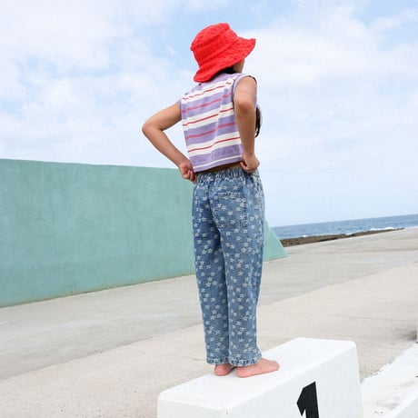Organic Knitted Club Stripe Top - Mauve