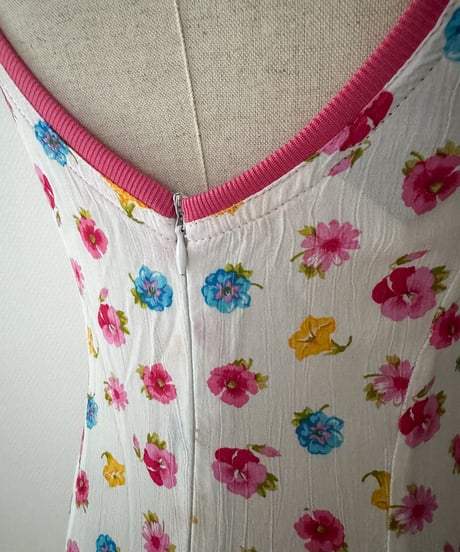 Italy flower viscose maxi one-piece