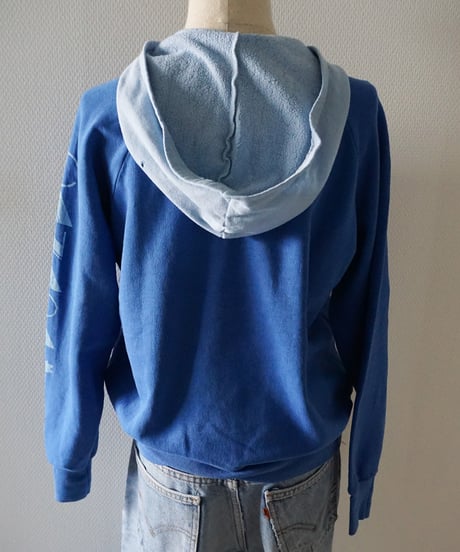 VINTAGE CANADA PRINT COLOR BLOCK HOODIE