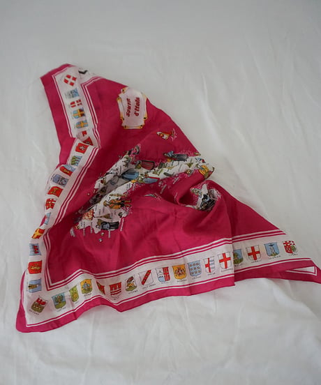 VINTAGE ITALY SOUVENIR SCARF