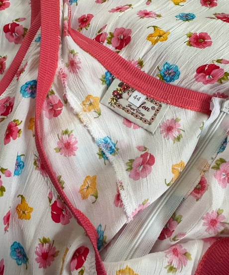 Italy flower viscose maxi one-piece