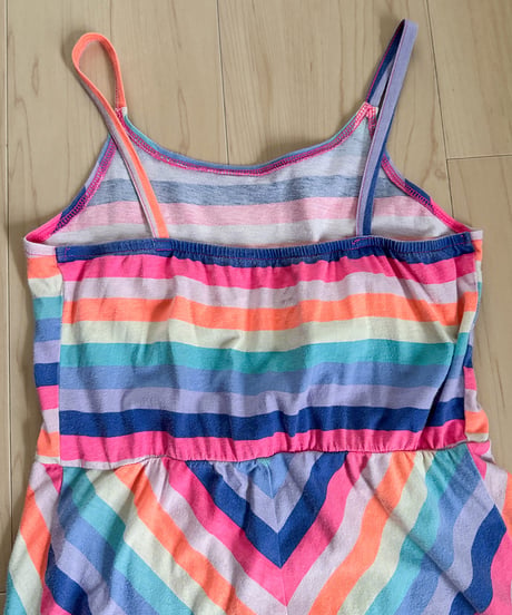 KIDS THE CHILDREN'S PLACE Multi Border Cami Maxi Dress