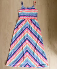 KIDS THE CHILDREN'S PLACE Multi Border Cami Maxi Dress