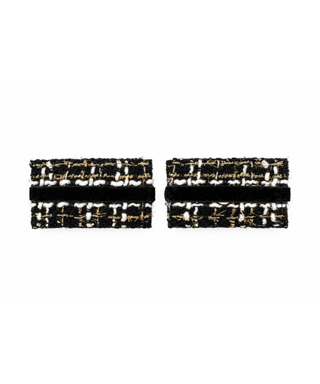 PIECELY｜バレッタ　TWEED NOIR