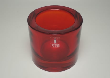 【旧ロゴ】 イッタラ キビ キャンドルホルダー IITTALA Kivi Red