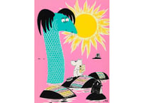 ムーミン トーベヤンソン ポスター  TOVE JANSSON Keep waters clean MOOMIN POSTER 70×50cm