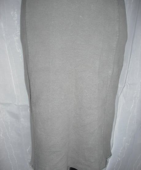 raw edge sweat skirt