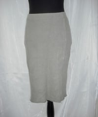 raw edge sweat skirt