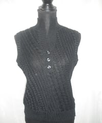 black cable Knit