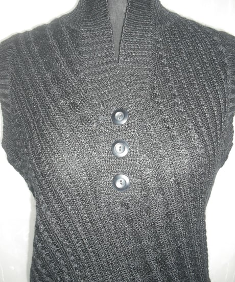 black cable Knit