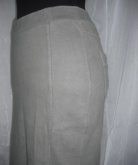raw edge sweat skirt