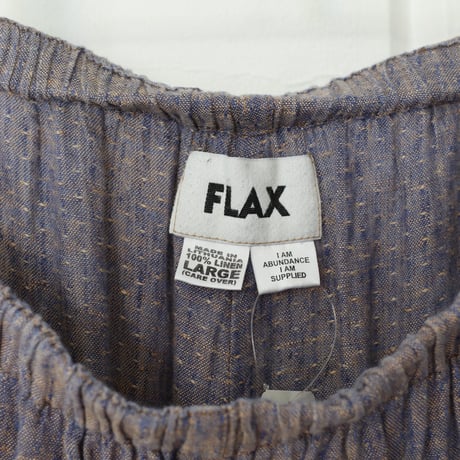 90’s FLAX Linen baggy silhouette pants