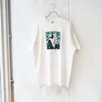 90's Fabric Art Print "NANCE O'SASSER# Cat Art Graphic T-shirt