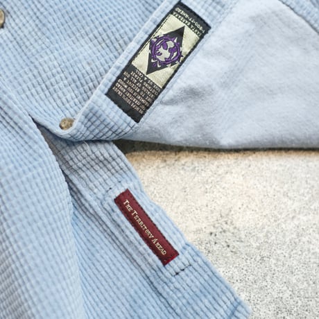 90’s~ The Territory Ahead L/S Corduroy shirt #Sky Blue