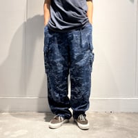 Goows × circle Over Dye Camo Pants Digital Blue Camo 3