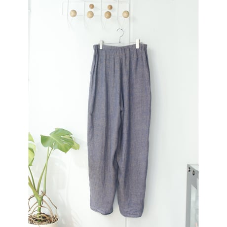 90’s FLAX Linen baggy silhouette pants