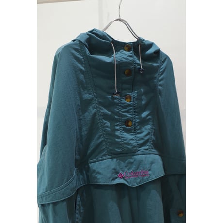 90’s ~ Columbia Cotton wood pullover Anorak parka #Forest