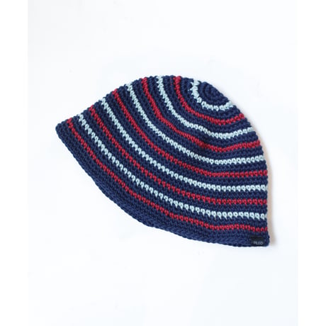 PLEO × CIRCLE Border Knit hat #NVY