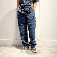 Goows × circle Over Dye Camo Pants Digital Blue Camo 6