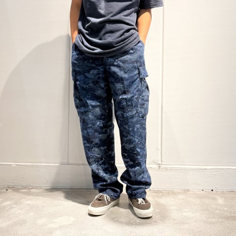 Goows × circle Over Dye Camo Pants Digital Blue Camo 6