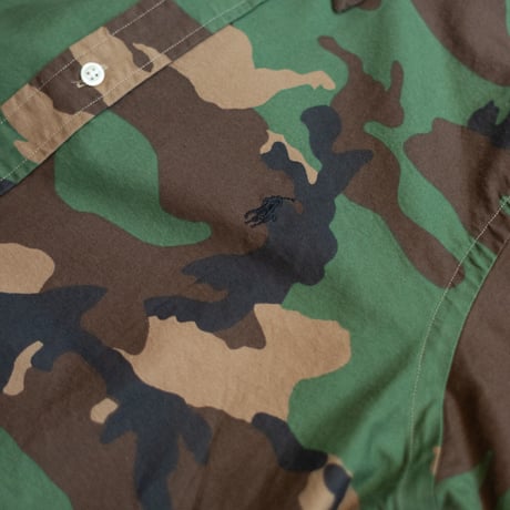 RALPH LAUREN Woodland Camo Button-Down Cotton Shirt