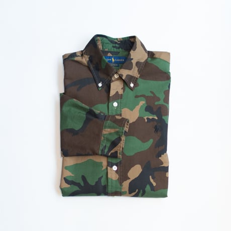 RALPH LAUREN Woodland Camo Button-Down Cotton Shirt