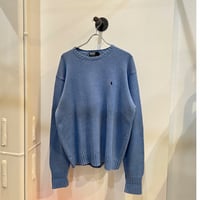 90’s~Polo by Ralph Lauren Cotton knit sweater #Sax