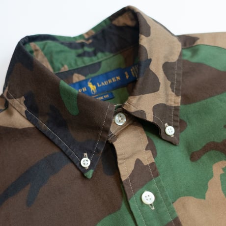 RALPH LAUREN Woodland Camo Button-Down Cotton Shirt