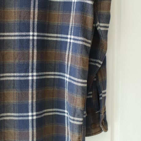 90~00’s St John’s Bay L/S Heavy flannel shirts #Navy