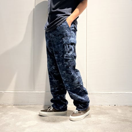 Goows × circle Over Dye Camo Pants Digital Blue Camo 6