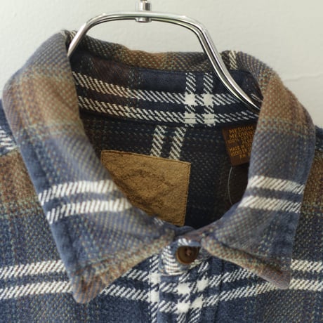90~00’s St John’s Bay L/S Heavy flannel shirts #Navy