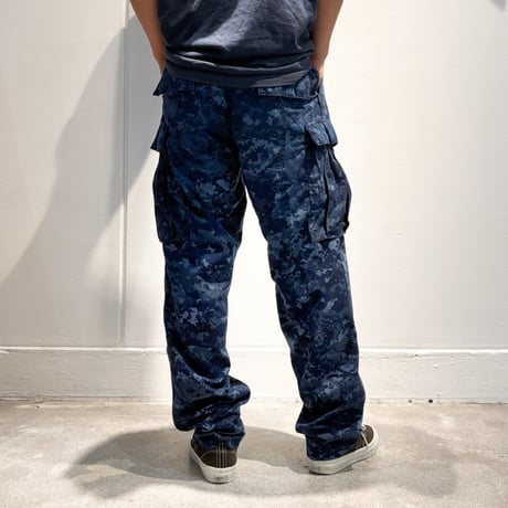 Goows × circle Over Dye Camo Pants Digital Blue Camo 6