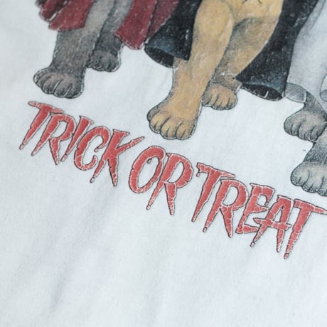 90s-00s Bob Harrison "Trick or Treat" Cats Graphic T-Shirt