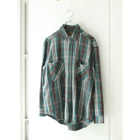 90~00’s St John’s Bay L/S Heavy flannel shirts #Green