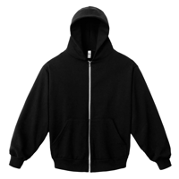 Los Angeles Apparel 14oz Heavy Fleece Full Zip Hoodie - Black