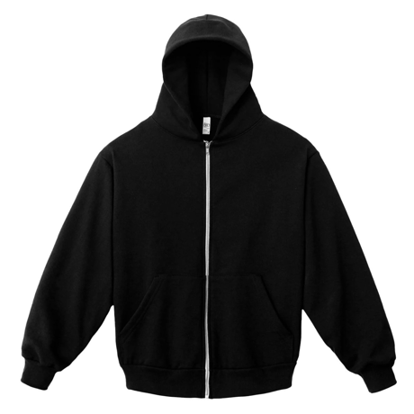 Los Angeles Apparel 14oz Heavy Fleece Full Zip Hoodie - Black