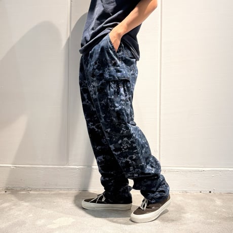 Goows × circle Over Dye Camo Pants Digital Blue Camo 9