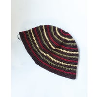 PLEO × CIRCLE Border Knit hat #BRN