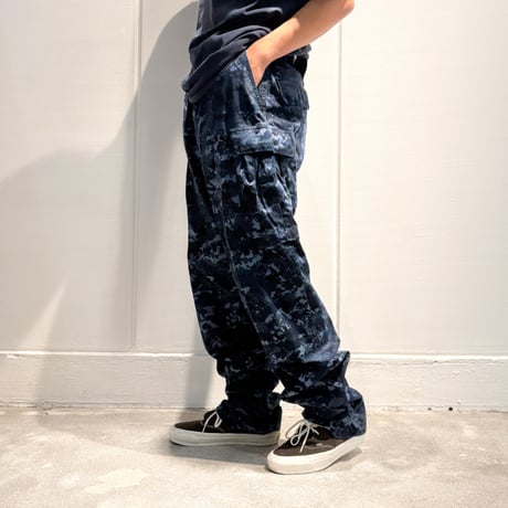 Goows × circle Over Dye Camo Pants Digital Blue Camo 12