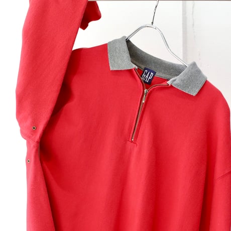 80-90’s GAP L/S Cutsaw polo shirt