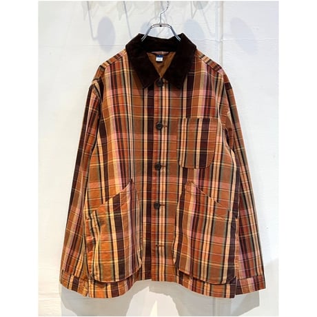 Old Navy Loose Canvas Plaid Work Jacket