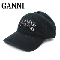 GANNI CAP A6900 099 BLACK ガニー キャップ 帽子 ベースボール ロゴ おしゃれ ウィメンズ レディース ブラック